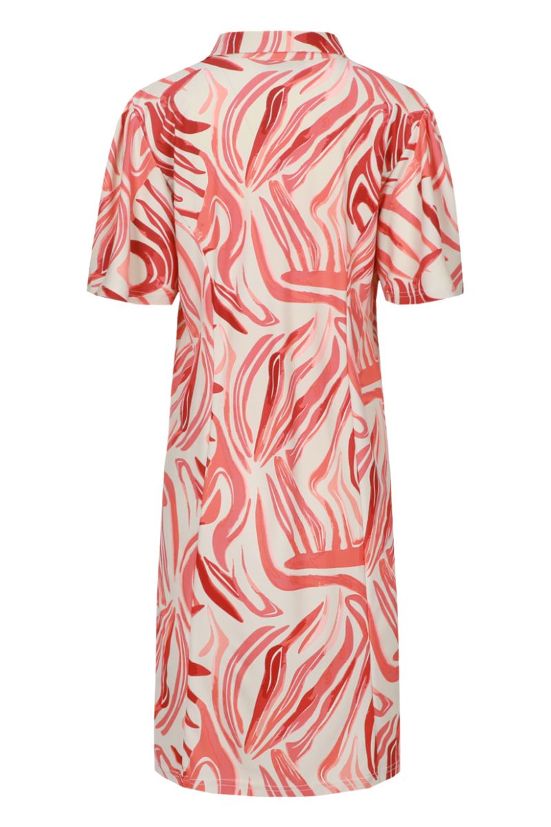 G-maxx Alette Dress Sand/Cranberry, damesjurk